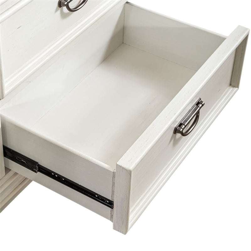 Pemberly Row 11 Drawer Chesser with Felt Lined Drawers in White