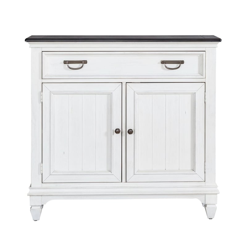 Pemberly Row 42 Inch Accent Hall Console with Drawer and Doors in White