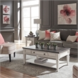 Pemberly Row 3 Piece Cocktail and End Table Set with Drawers in White