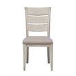Pemberly Row 5 Piece Trestle Set with Ladder Back Chairs in White