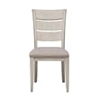 Pemberly Row 5 Piece Trestle Set with Ladder Back Chairs in White