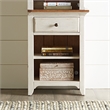 Pemberly Row Entertainment Center with Piers and Touch Lighting in White