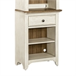 Pemberly Row Entertainment Center with Piers and Touch Lighting in White