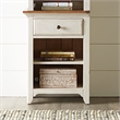 Pemberly Row Entertainment Center with Piers and Touch Lighting in White