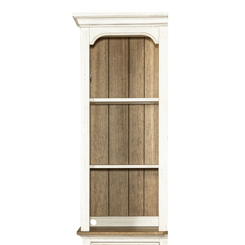 Pemberly Row Entertainment Center with Piers and Touch Lighting in White