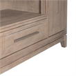 Pemberly Row 80 Inch Fireplace TV Console with Picture Frame Molding in Brown
