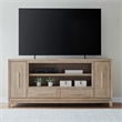 Pemberly Row 80 Inch Fireplace TV Console with Picture Frame Molding in Brown