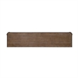 Pemberly Row 82 Inch Fireplace TV Console with Bead Molding in Brown