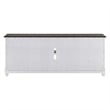 Pemberly Row 80 Inch Fireplace TV Console with 2 Doors in Brown