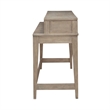 Pemberly Row Console Bar Table with Built In Charging Station in Brown