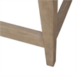 Pemberly Row Console Bar Table with Built In Charging Station in Brown