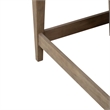 Pemberly Row Console Bar Table with Built In Charging Station in Brown