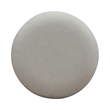 Pemberly Row Upholstered Swivel Console Stool with Taupe Seat in Brown