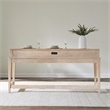 Pemberly Row 4 Piece Console Table Set with Swivel Stools in Brown