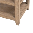 Pemberly Row Chairside Table with Tile Insert Top and Open Shelves in Brown