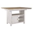 Pemberly Row 7 Piece Gathering Table Set with Swivel Chairs in White