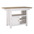Pemberly Row 7 Piece Gathering Table Set with Swivel Chairs in White