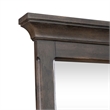 Pemberly Row Landscape Mirror with Heavy Crown Molding in Brown