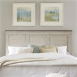 Pemberly Row King Panel Headboard with Wire Brush Distressing in White