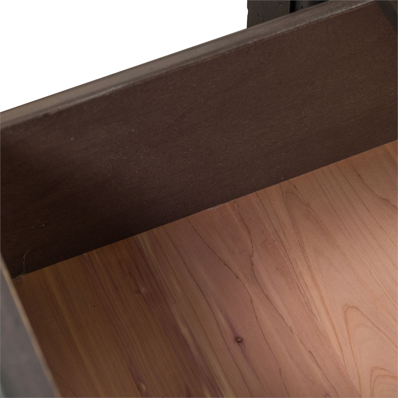 Pemberly Row 2 Drawer Nightstand with USB Charging Station in Black
