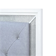 Pemberly Row Full Upholstered Panel Headboard with LED Lights in White