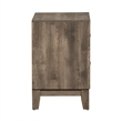Pemberly Row 2 Drawer Nightstand with Canted Molding Detail in Brown