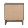 Pemberly Row 2 Drawer Nightstand with Canted Molding Detail in Brown