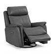 Pemberly Row Power Recliner Chair with Charging Port in Gray