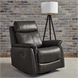 Pemberly Row Power Recliner Chair with Charging Port in Gray