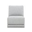 Pemberly Row 5 Piece Power Reclining Sectional Sofa in Smoke Gray Fabric