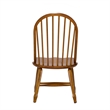 Pemberly Row 5 Piece Leg Table Dining Set with Bow Back Chairs in Rustic Oak