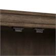 Pemberly Row 2 Door Accent Cabinet with Soft Close Hinges in Warm Brown Finish