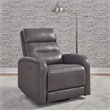 Pemberly Row Power Recliner Chair with Charging Port in Gray