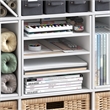 Pemberly Row 3 Shelf Cube Organizer Insert for Thick Cube Series in White