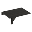 Pemberly Row Wall Mounting Folding Table with 50 lbs Capacity in Espresso