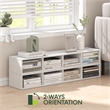 Pemberly Row 4-Tier 6-In Width Narrow Bookcase 9.3 x 5.9 x 41.6 in White