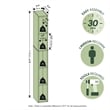 Pemberly Row 5-Tier 6-In Width Narrow Bookcase 9.3 x 5.9 x 51.9 in Blackwood