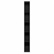 Pemberly Row 5-Tier 6-In Width Narrow Bookcase 9.3 x 5.9 x 51.9 in Blackwood