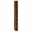 Pemberly Row 8-Tier Bookshelf with Storage Shelf in Amber Pine