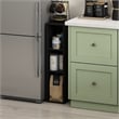Pemberly Row 3-Tier Narrow 8-In Width Bookcase 9.3 x 7.9 x 31.5 in Blackwood