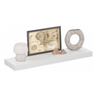 Pemberly Row 9 x 35 2-in Thick Invisible Brackets Floating Shelves in White
