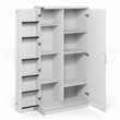 Pemberly Row Storage Kitchen Cabinet with 2 Doors 71H in White