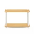 Pemberly Row Toolless Nightstand with Open Shelf Side Table in Beech