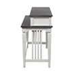 Pemberly Row White Console Bar Table with 2 Outlets and 2 USB Ports