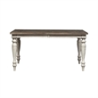 Pemberly Row Trestle Table Set with 20 Inch Leaf English Country Style