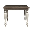 Pemberly Row Trestle Table Set with 20 Inch Leaf English Country Style