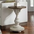 Pemberly Row Chair Side Table with Plank Top and Corbel Accents