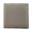 Pemberly Row Upholstered Console Stool in Oatmeal Linen with Block Legs