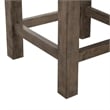 Pemberly Row Upholstered Console Stool in Oatmeal Linen with Block Legs