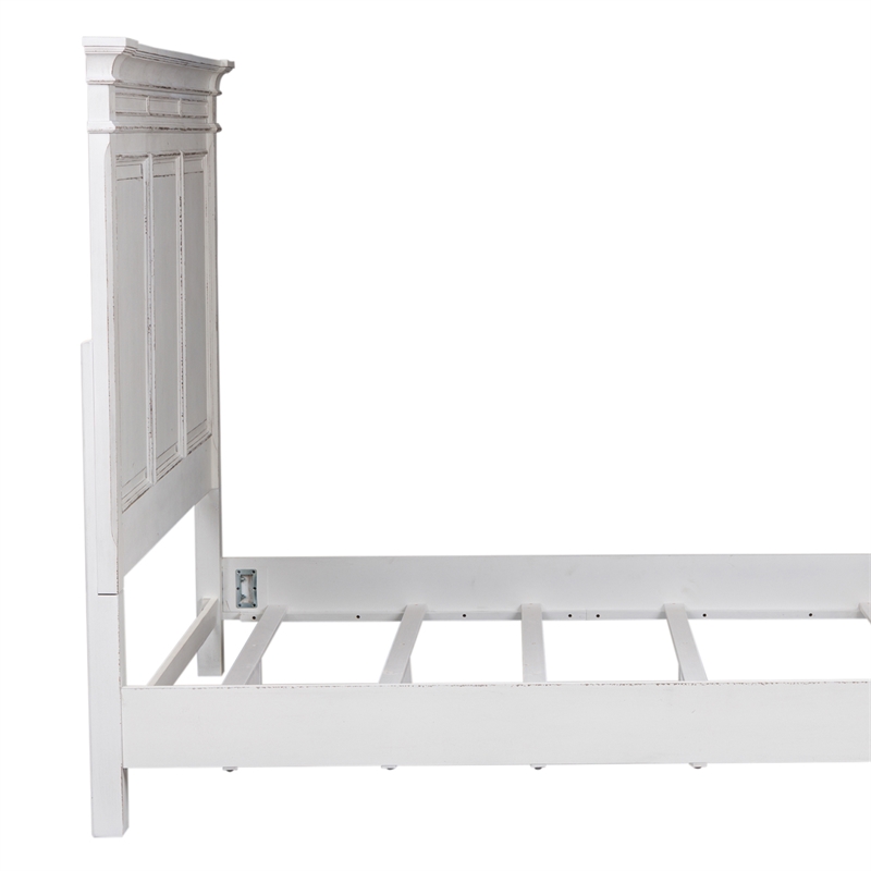 Pemberly Row White King Panel Headboard with Dovetail Construction